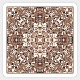 Arabic ornate square pattern Sticker